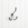 Elements By Hardware Resources 4" Satin Nickel Large Triple Prong Wall Mounted Hook YT40-400SN